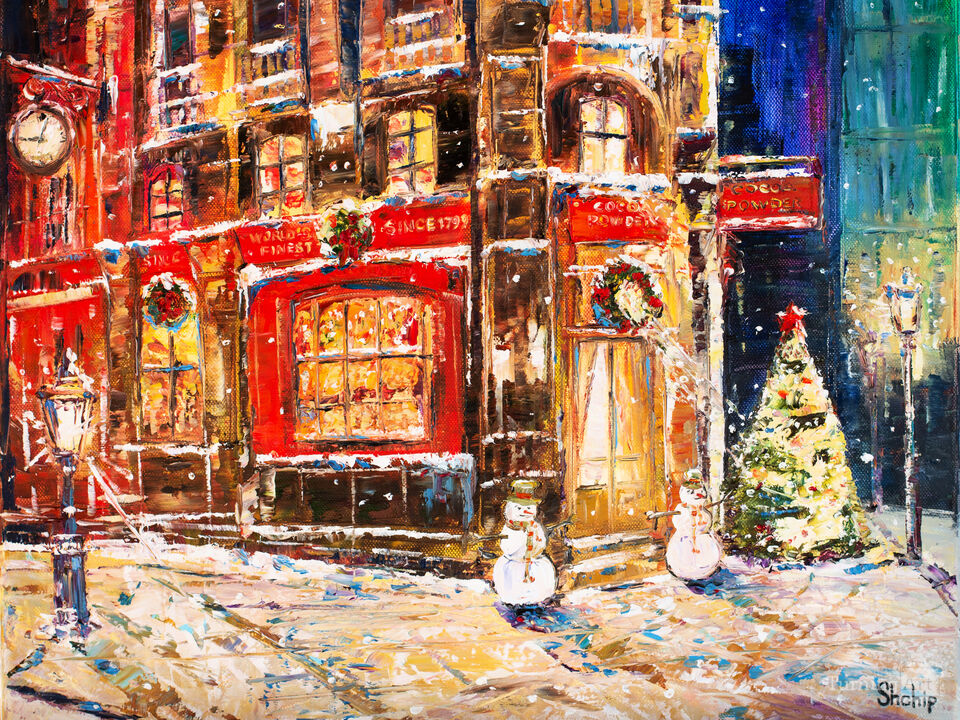 Bakery On The Corner. The Night Before Christmas.