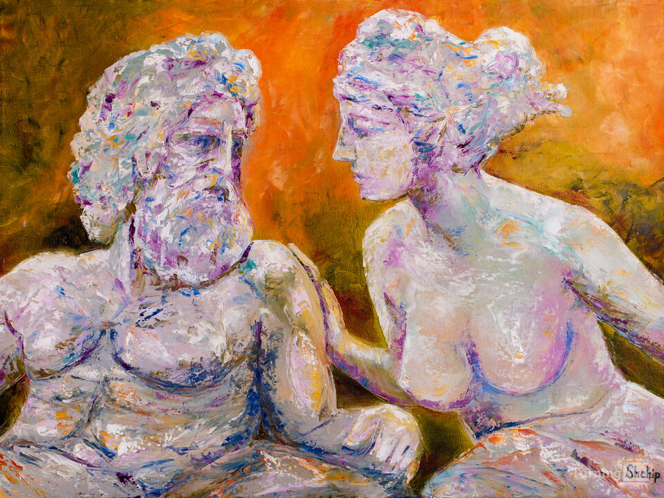 Heroic Nudity. Man and Woman.