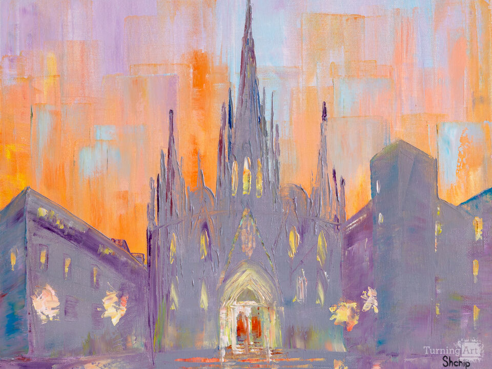 Sunrise. Catedral de Barcelona .