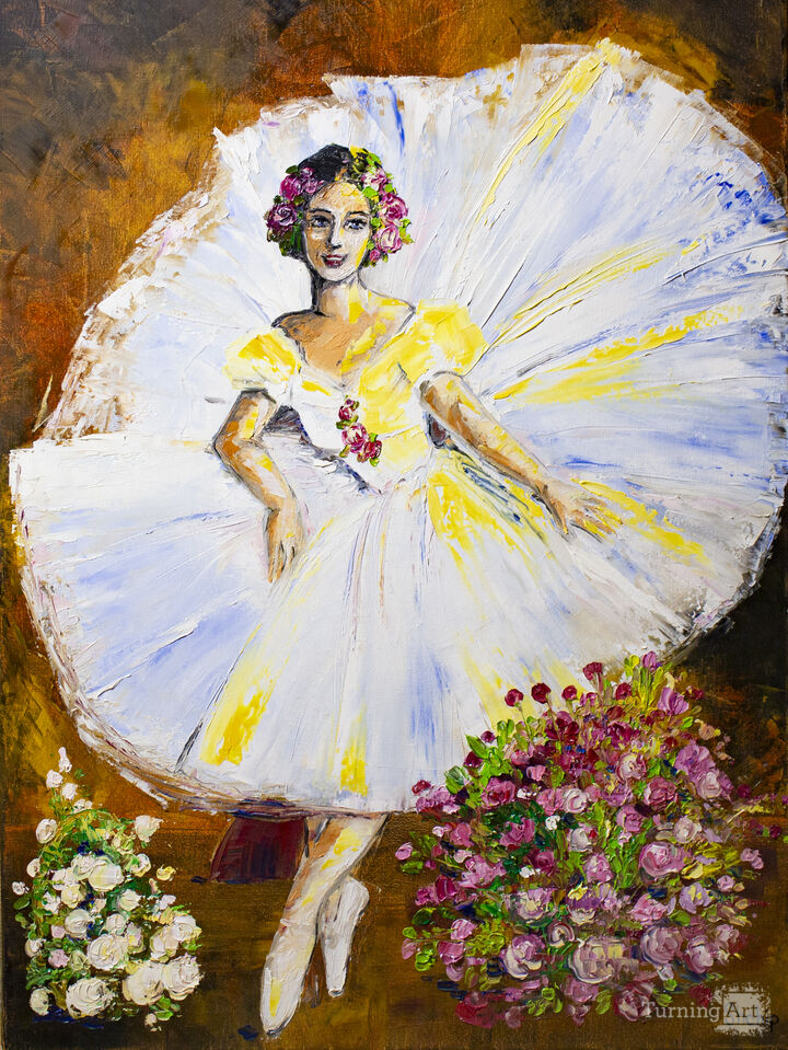 Ballerina. Rest after the premiere .