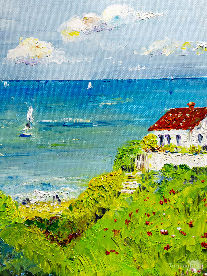 House by the sea in the south .