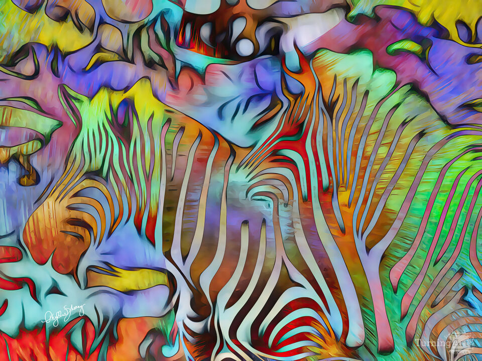 Zebra in Technicolor