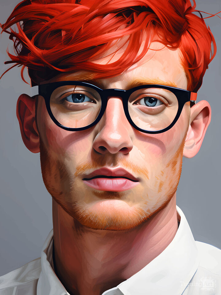 Portrait Vector N12 - AI - Digital Impressionism