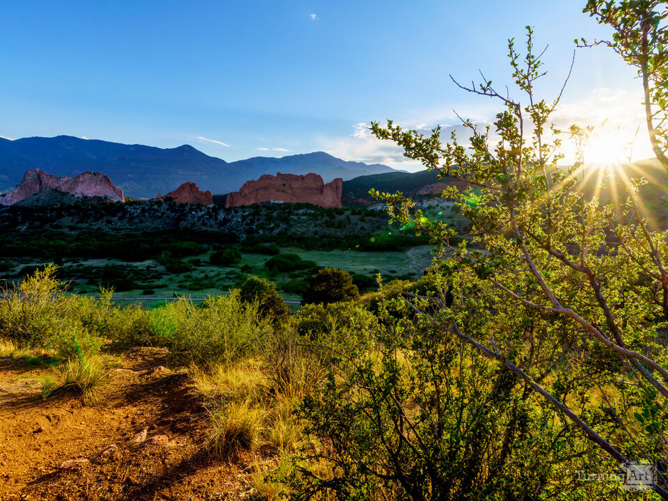 Mesa Overlook Colorado Sunset