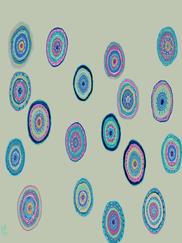 Dancing Orbs-Green