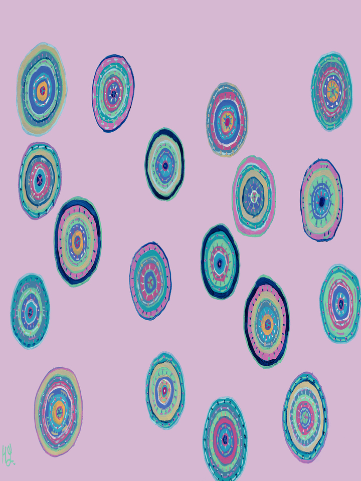 Dancing Orbs-Pink