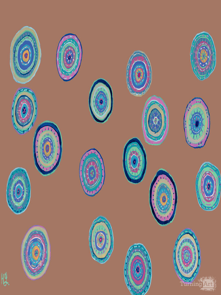 Dancing Orbs-Mocha Mousse
