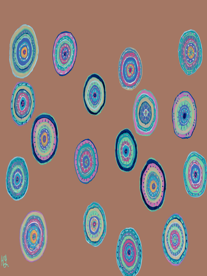 Dancing Orbs-Mocha Mousse