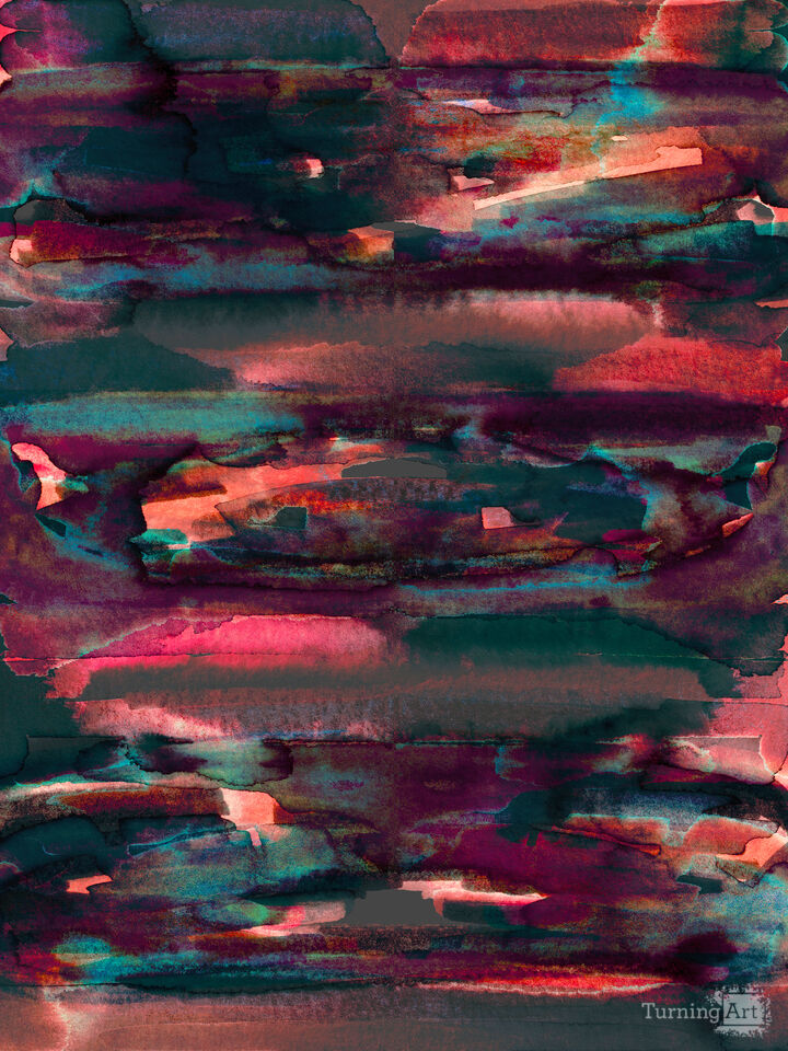 DARK FLOW 1 BOLD COLORFUL ABSTRACT PAINTING