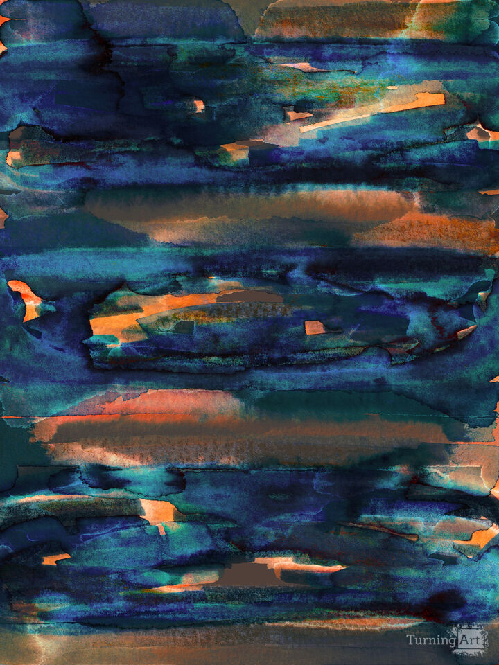 DARK FLOW 3 BOLD COLORFUL ABSTRACT PAINTING