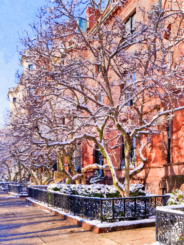 Commonwealth Ave. After the Storm No.4 Watercolor