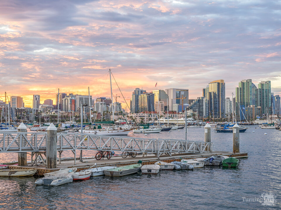 Bustling Marina Sunrise - San Diego