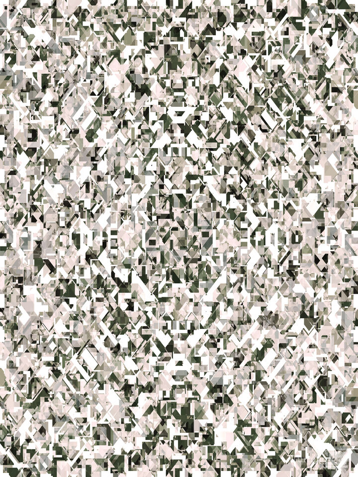 FRAGMENTED GARDEN 8 WHIMSICAL GEOMETRIC ABSTRACT