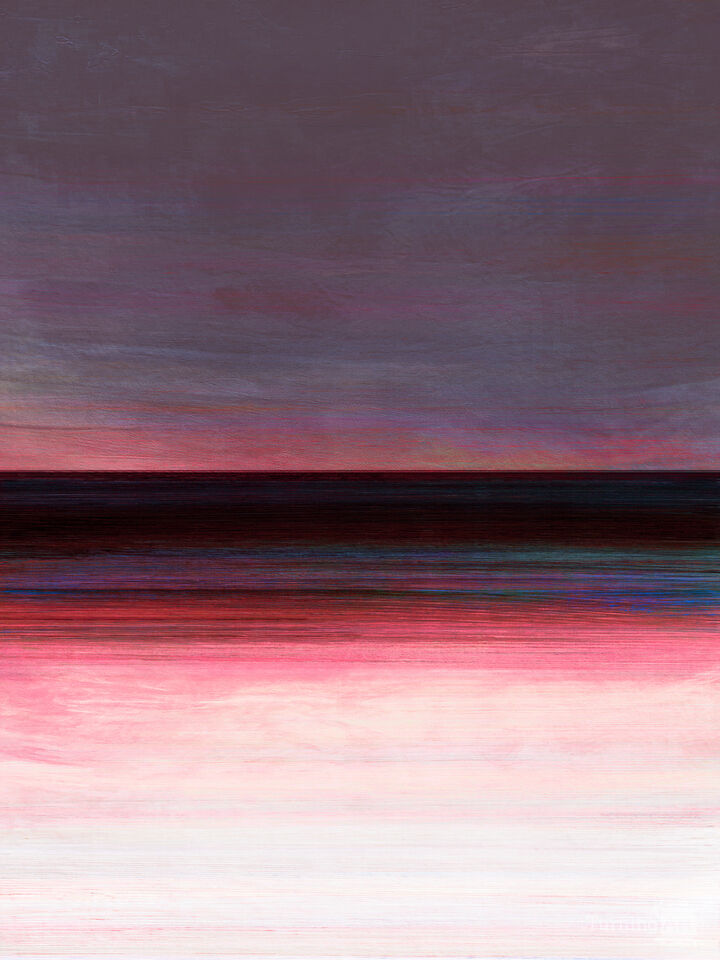 DUSK ON THE HORIZON 4 MINIMALIST SUNSET LANDSCAPE