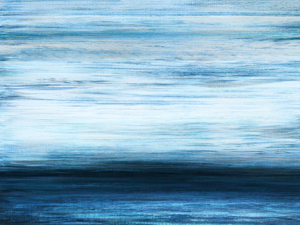 MUMBLED TRUTHS 1 INDIGO MINIMALIST LANDSCAPE PAINTING