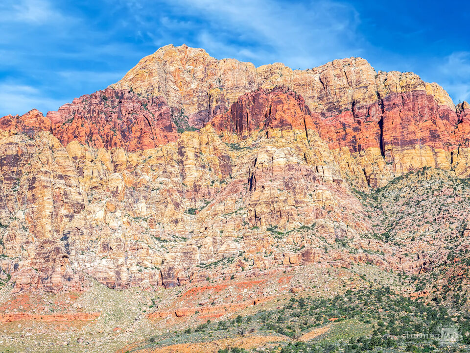 Ribbons Of Color At Red Rock Canyon