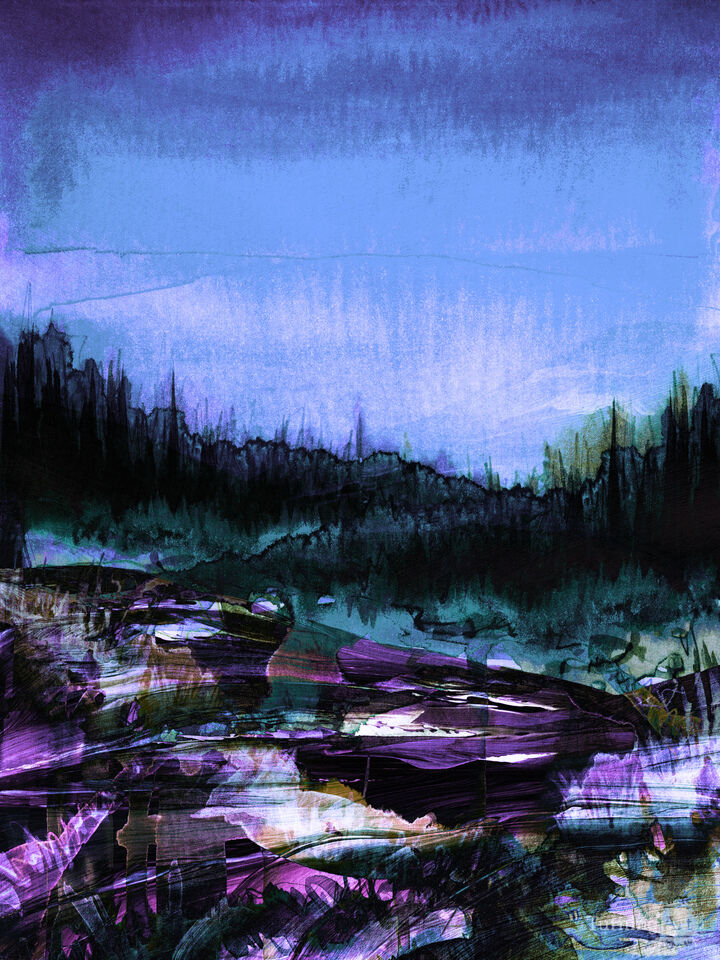 IN THE WILD 2 BOLD FOREST LANDSCAPE PAINTING