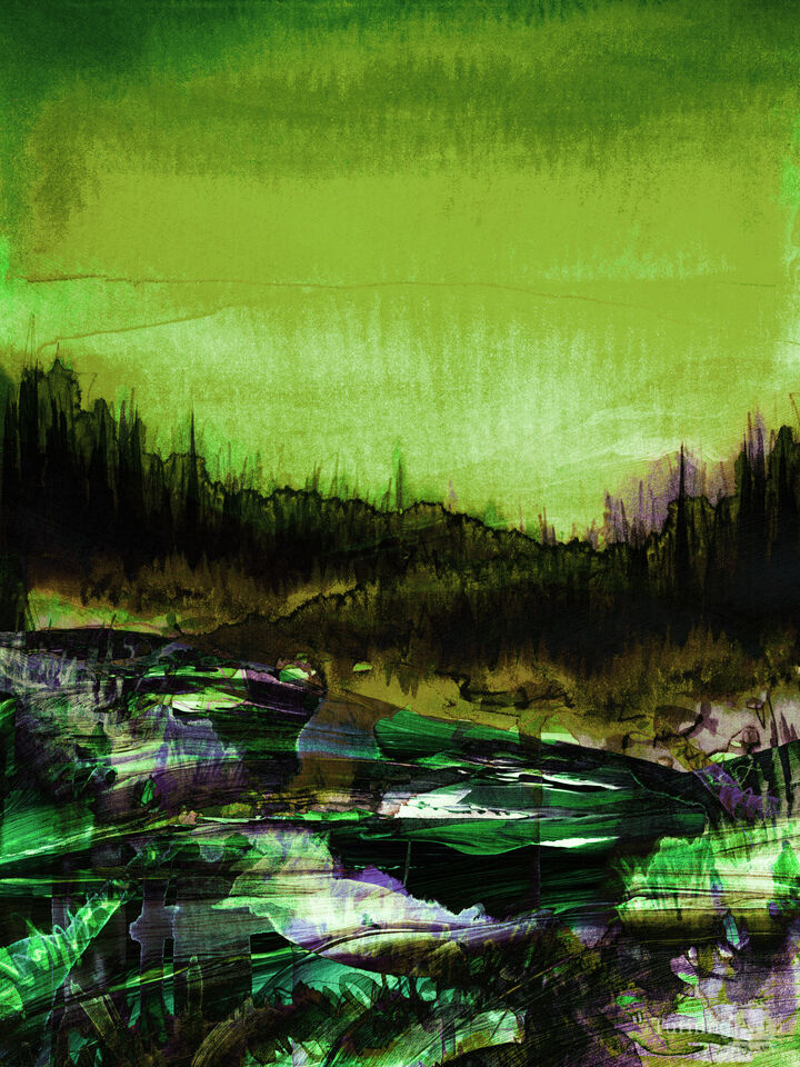 IN THE WILD 3 BOLD FOREST LANDSCAPE PAINTING