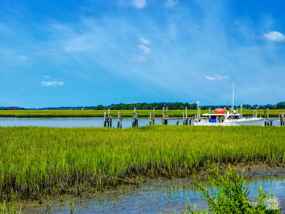 Parked Boat on Folly River