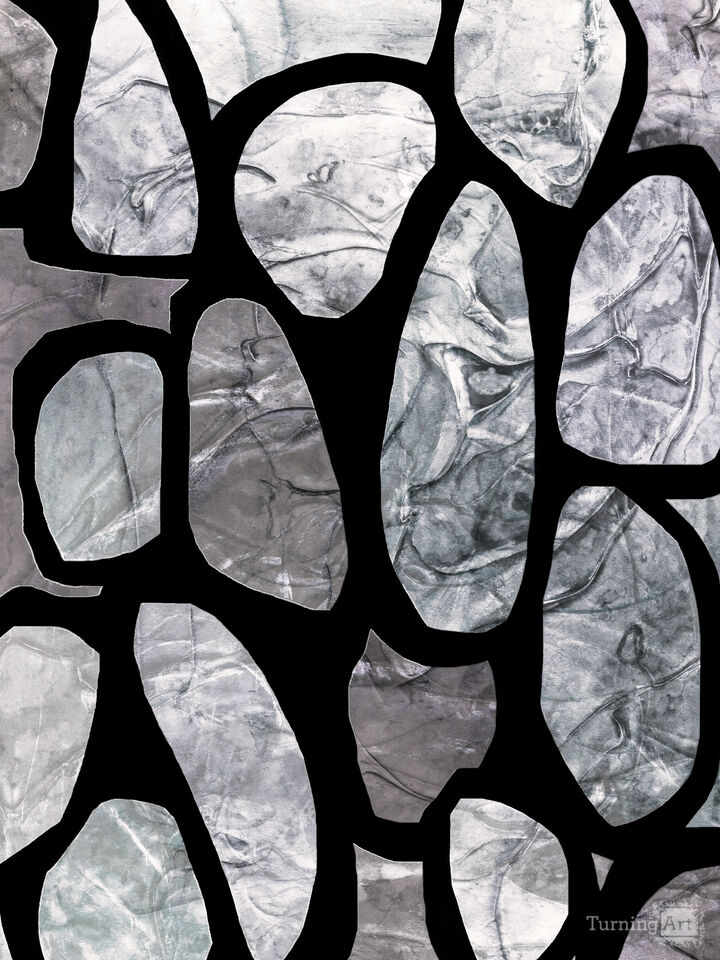 PLANKTON 5 MULTI NEUTRAL ORGANIC SHAPES ZEN ABSTRACT