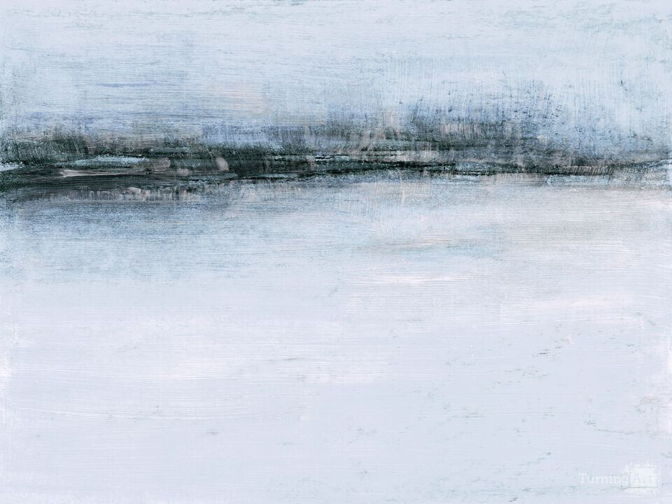 VACANCY 2 MUTED HORIZONTAL MINIMALIST LANDSCAPE ABSTRACT PAINTING