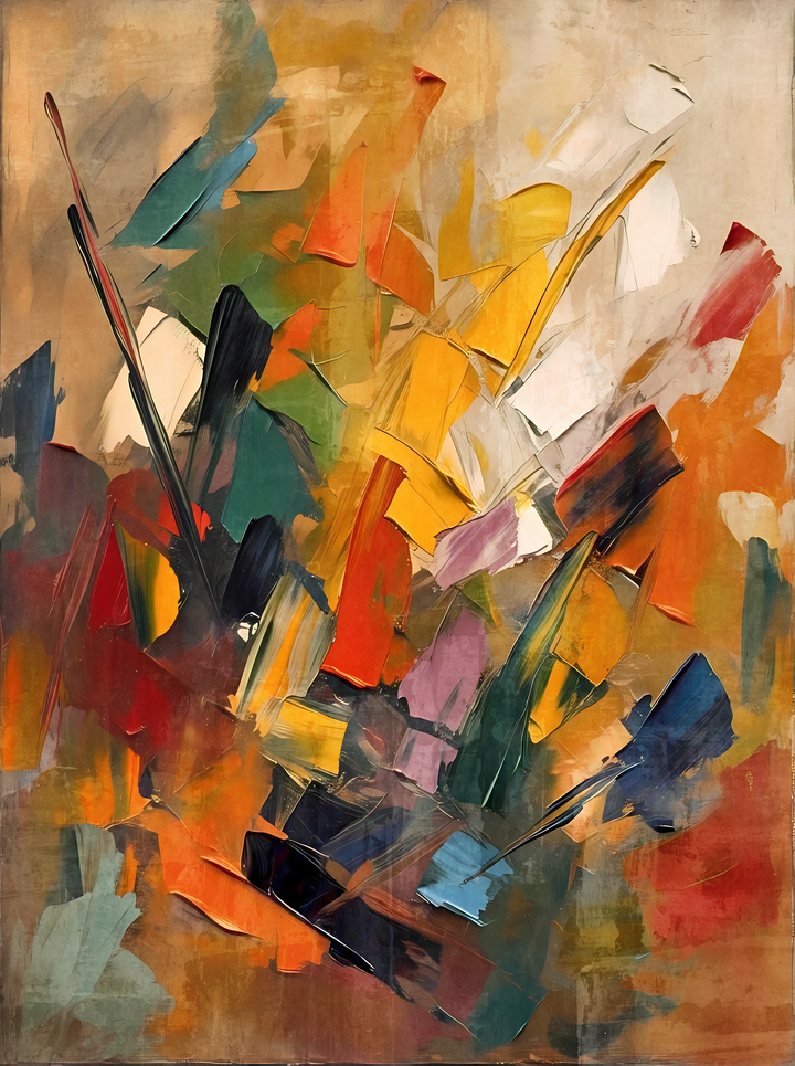 Vibrant Brushstroke Canvas