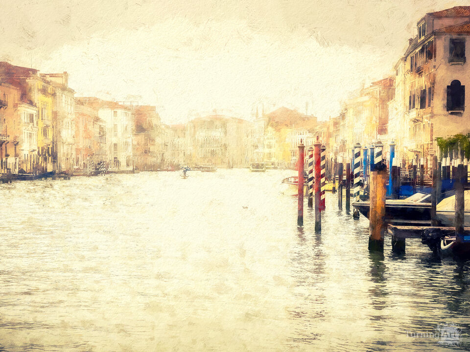 Overcast In Venice - Impressionist Style