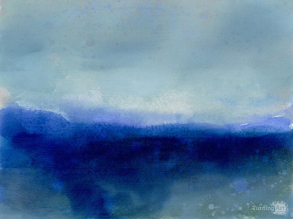 Beyond The Waves Rain Painting
