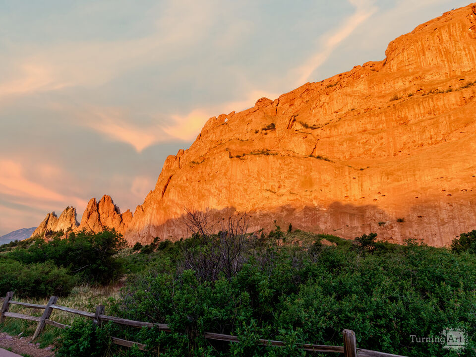 Golden Light Garden Of Gods Gateway Rocks
