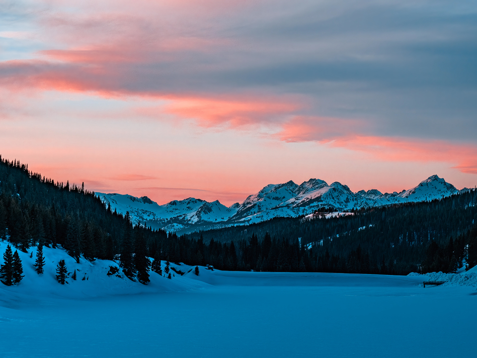 Gore Range Winter Sunset