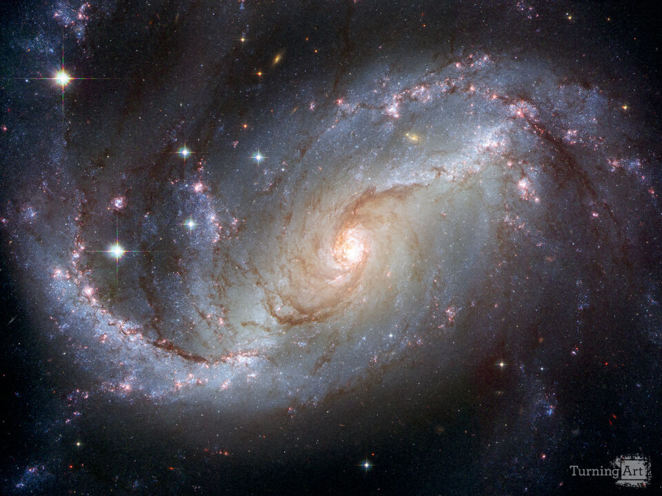 Stellar Nursery in the arms of NGC 1672