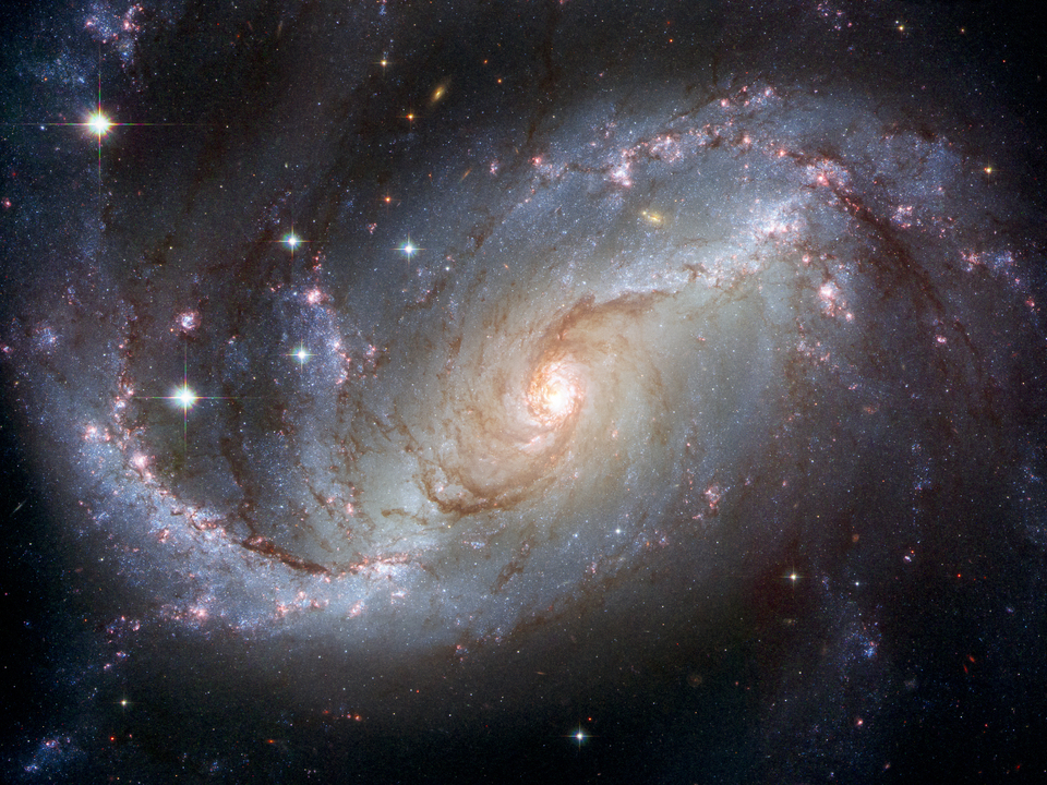 Stellar Nursery in the arms of NGC 1672