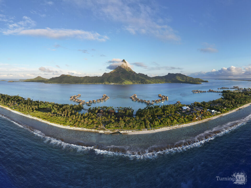 The InterContinental Bora Bora Aerial Panoramic
