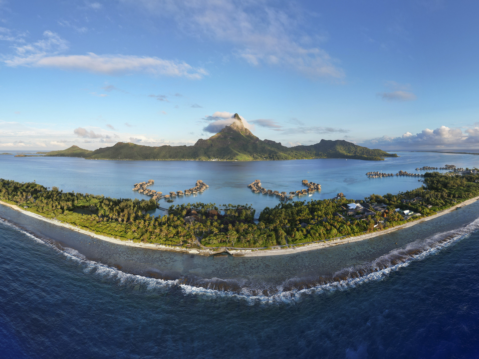The InterContinental Bora Bora Aerial Panoramic