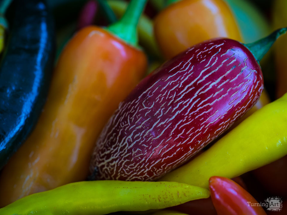 A red jalapeno with friends