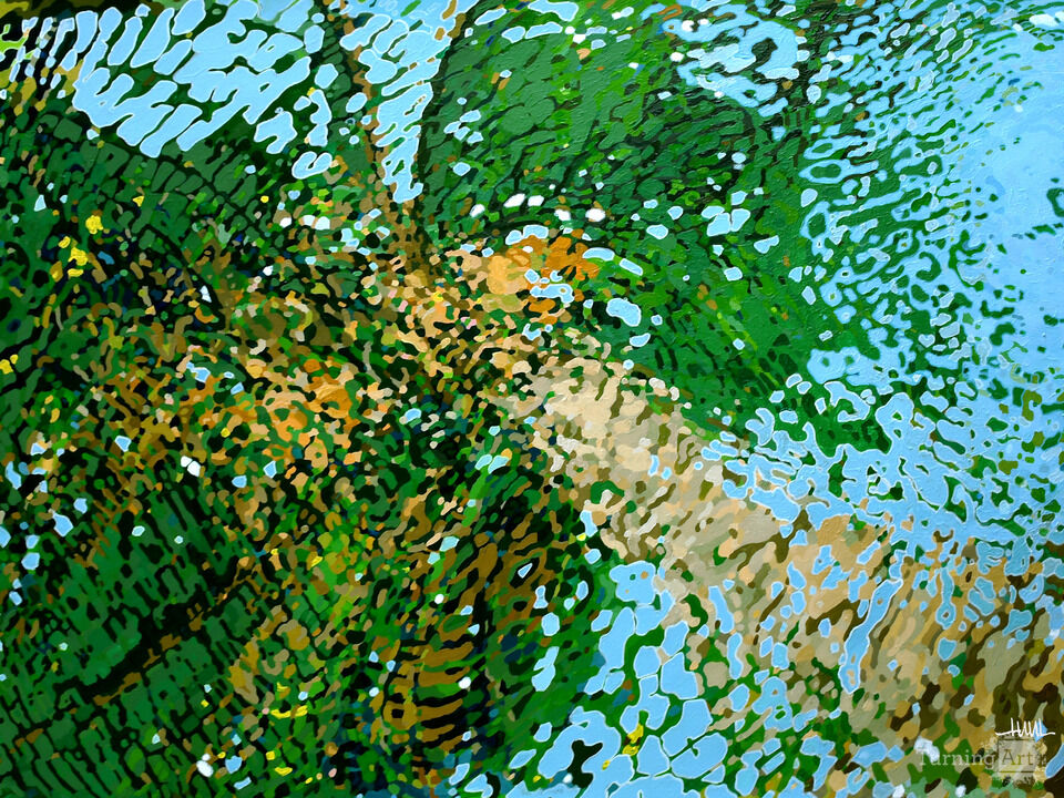 Reflected Palm Tree