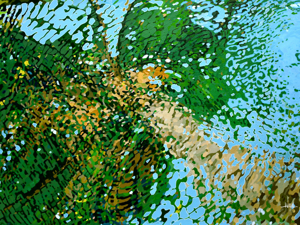 Reflected Palm Tree