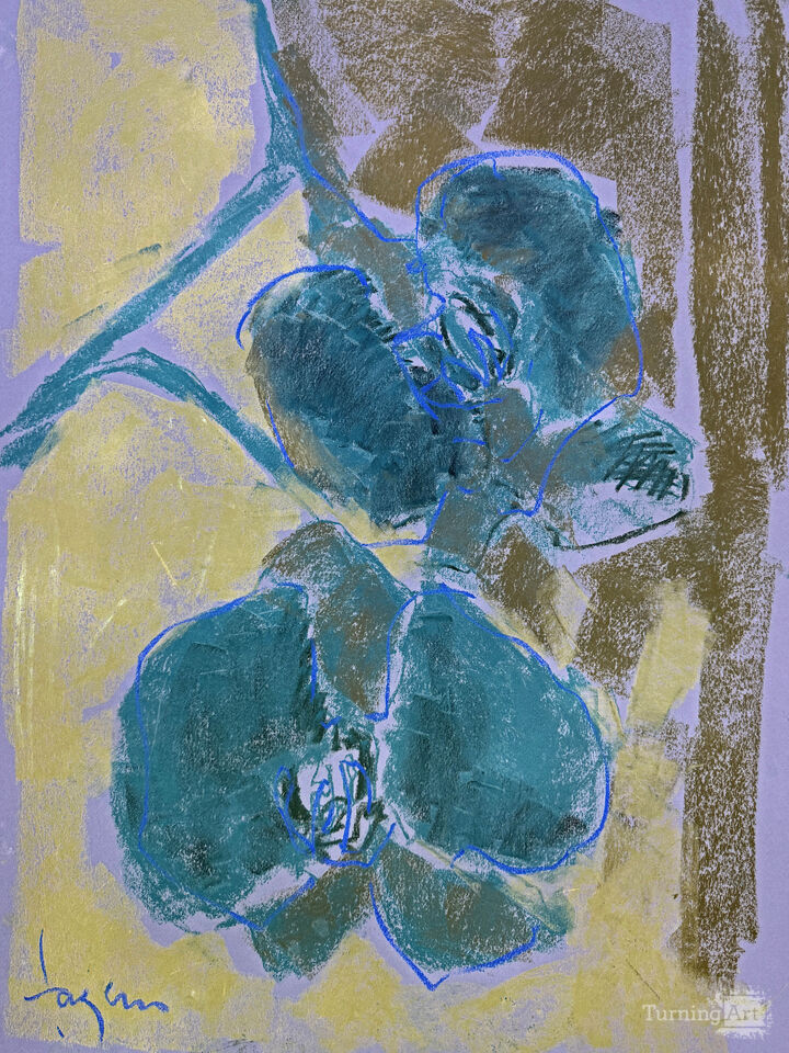 Orchid Sisters II Blue