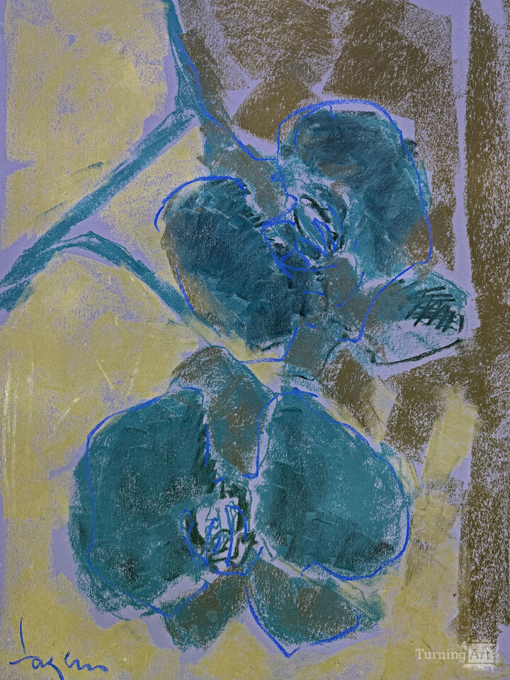 Orchid Sisters II Blue