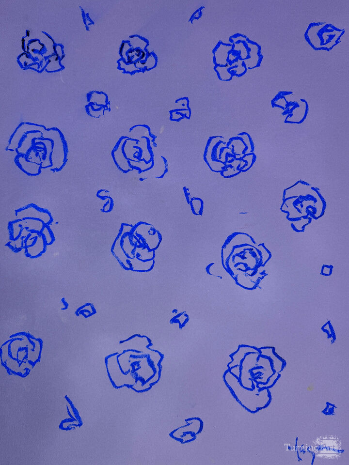 Plotted Blessings VI Blue