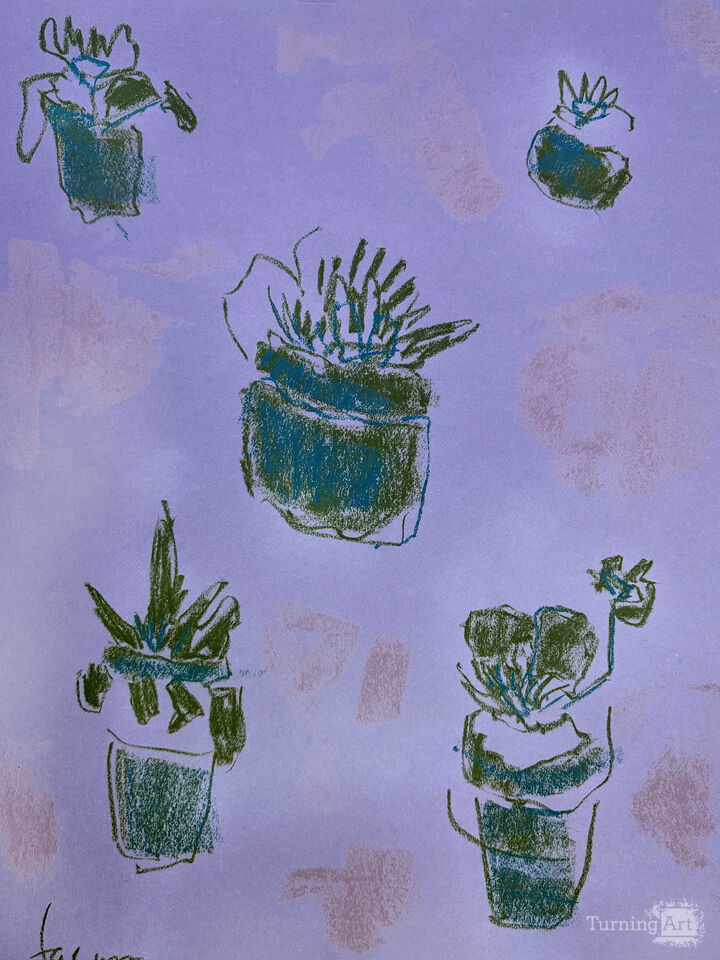 Potted Blessings Blue