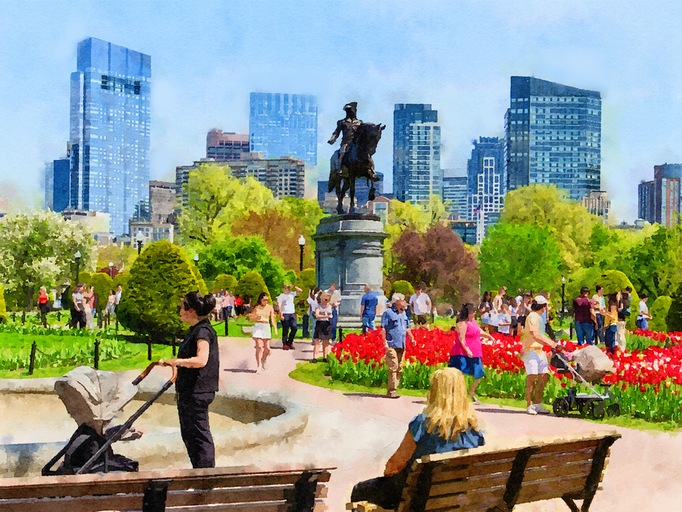 Spring Afternoon in the Public Garden No.5