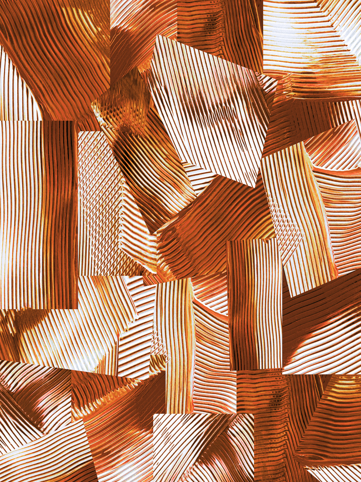 FLOW & FLUX 10 ORANGE, COLORFUL ABSTRACT BRUSHSTROKES PAINTING