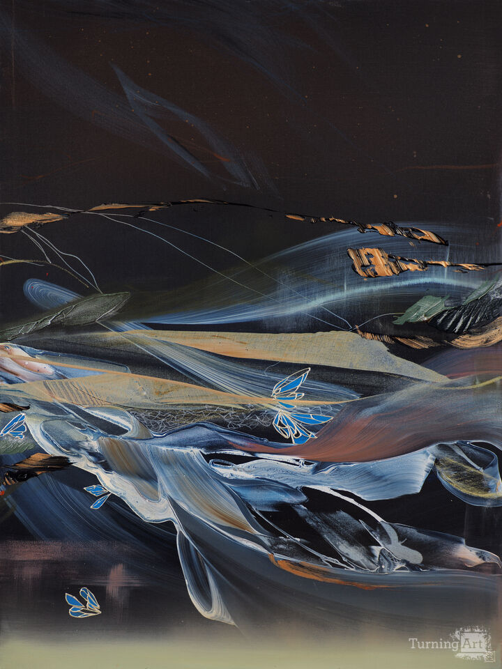 Synaptic Bloom Diptych (b)