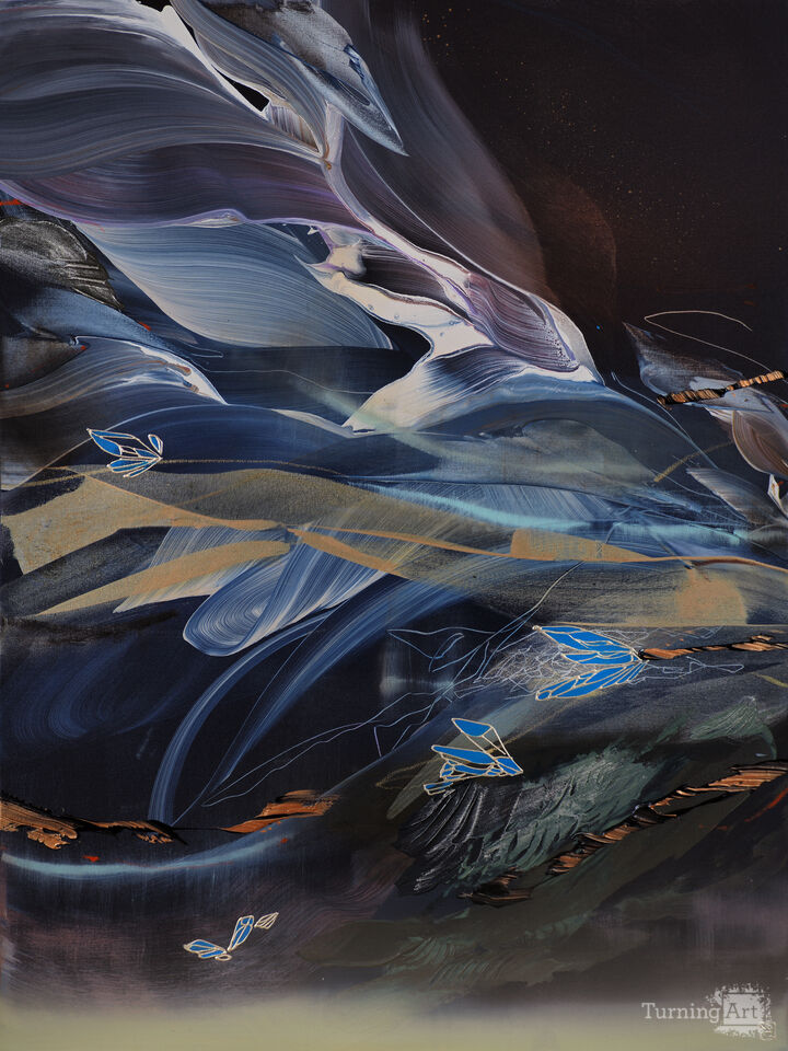 Synaptic Bloom Diptych (a)