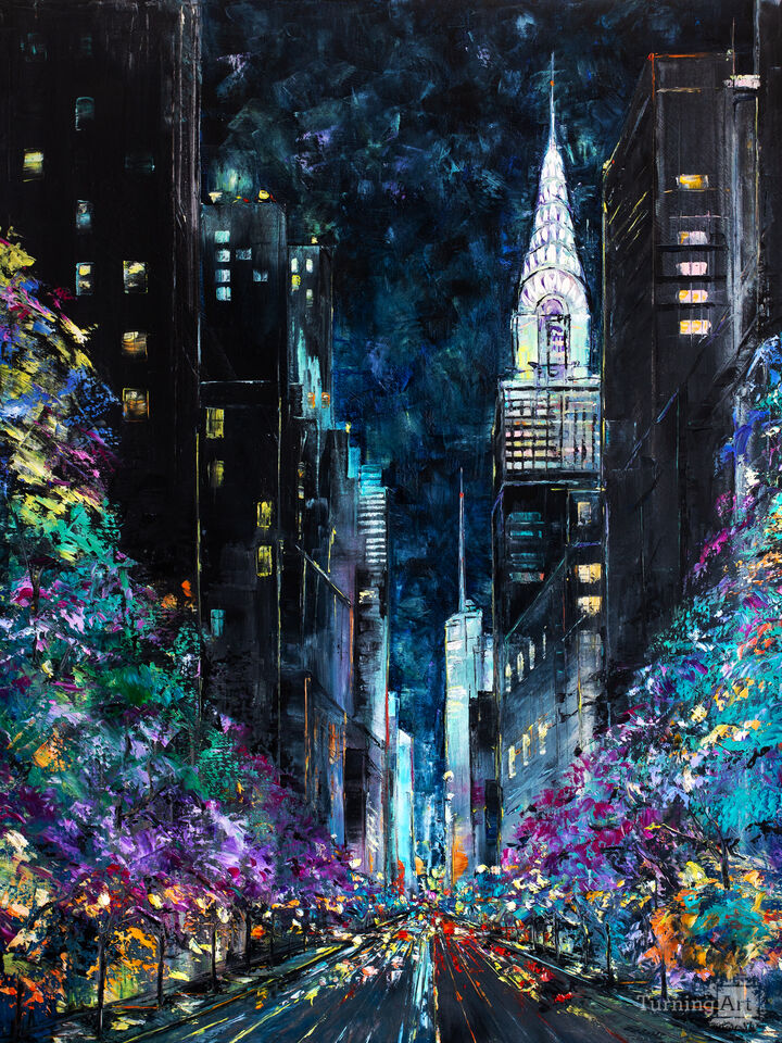 Midnight Drive Through Manhattan