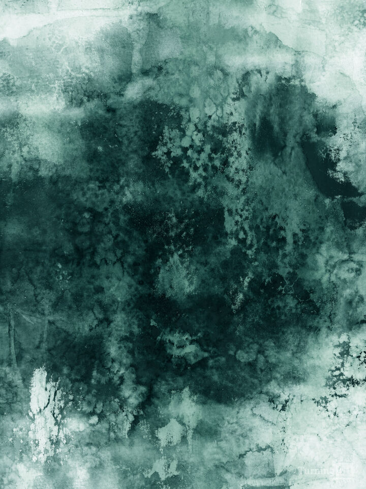EPOCH 3 DARK EMERALD GREEN - ABSTRACT GRUNGE URBAN PAINTING