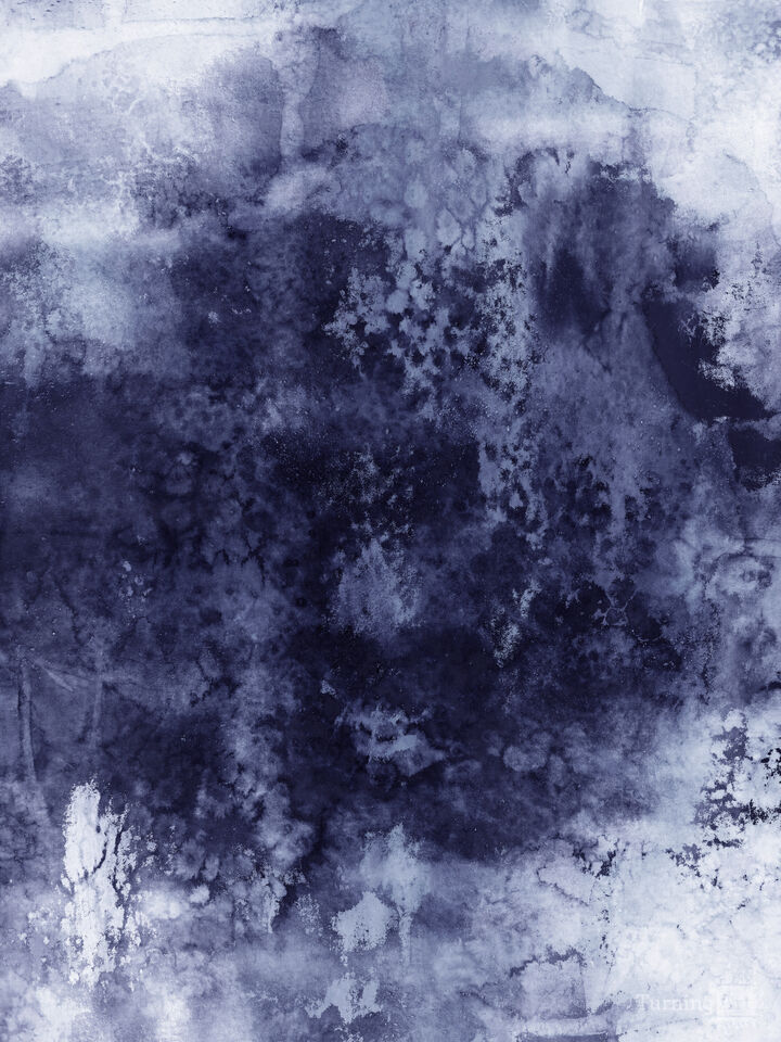 EPOCH 6 DARK BLUE PURPLE - ABSTRACT GRUNGE URBAN PAINTING