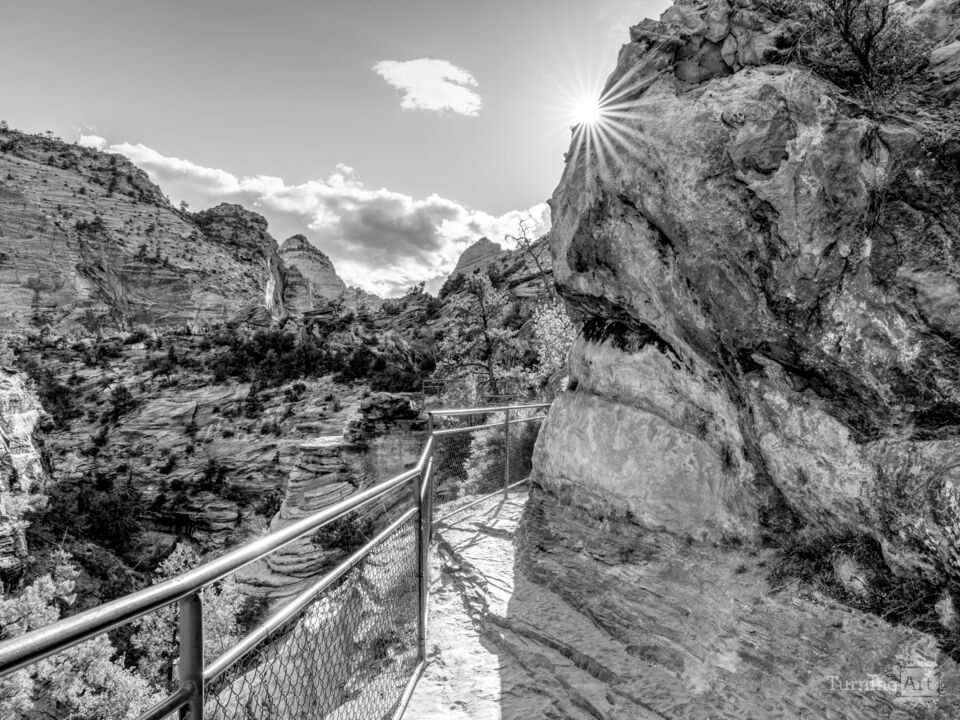 Zion Canyon Overlook Trail Sun Star
