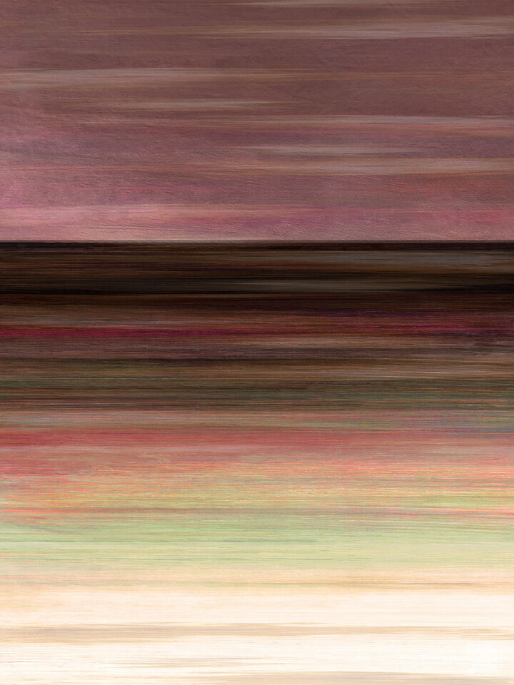 WAITING FOR DAWN 4 VERTICAL - MINIMALIST OCEAN LANDSCAPE PAINTING